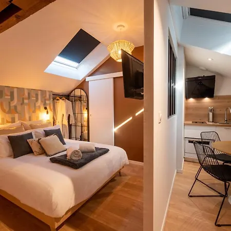 Appart-hotel De Standing Avec Jacuzzi Privatisable En Option 아파트 페리괴